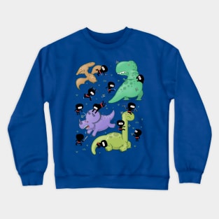 Ninjas vs. Dinosaurs Crewneck Sweatshirt